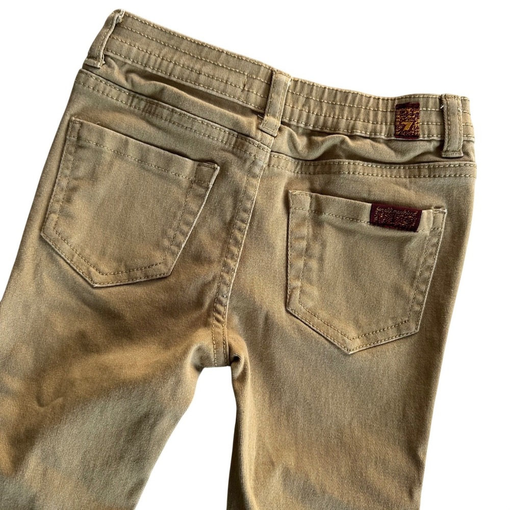 7 For All Mankind Toddler Tan‎ Khaki Straight Leg Stretch Pants 24M